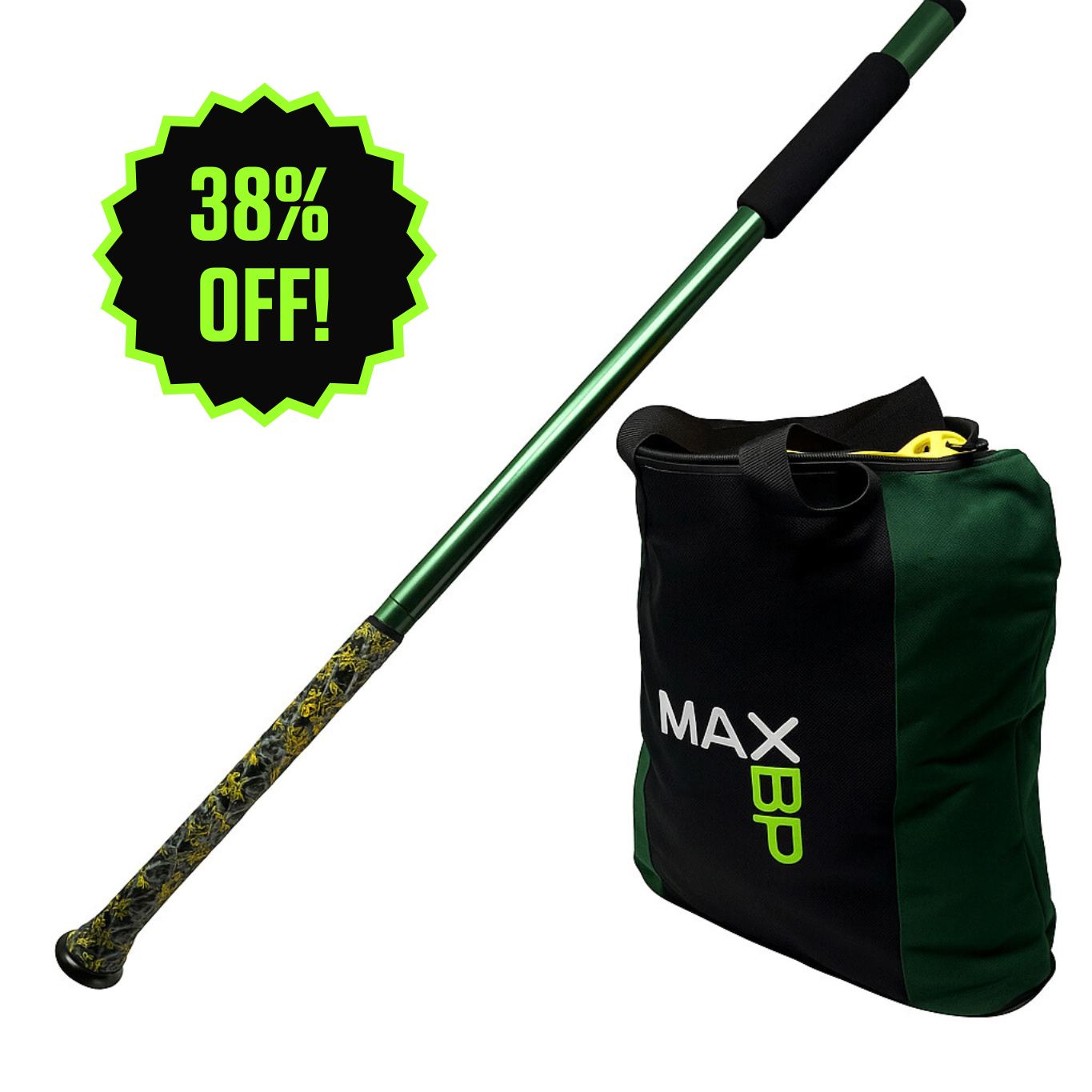 Hitting Bundle #2 (Indoor Training) - BetterBat + 120 Training Balls + Ball Bag - SPECIAL DEAL