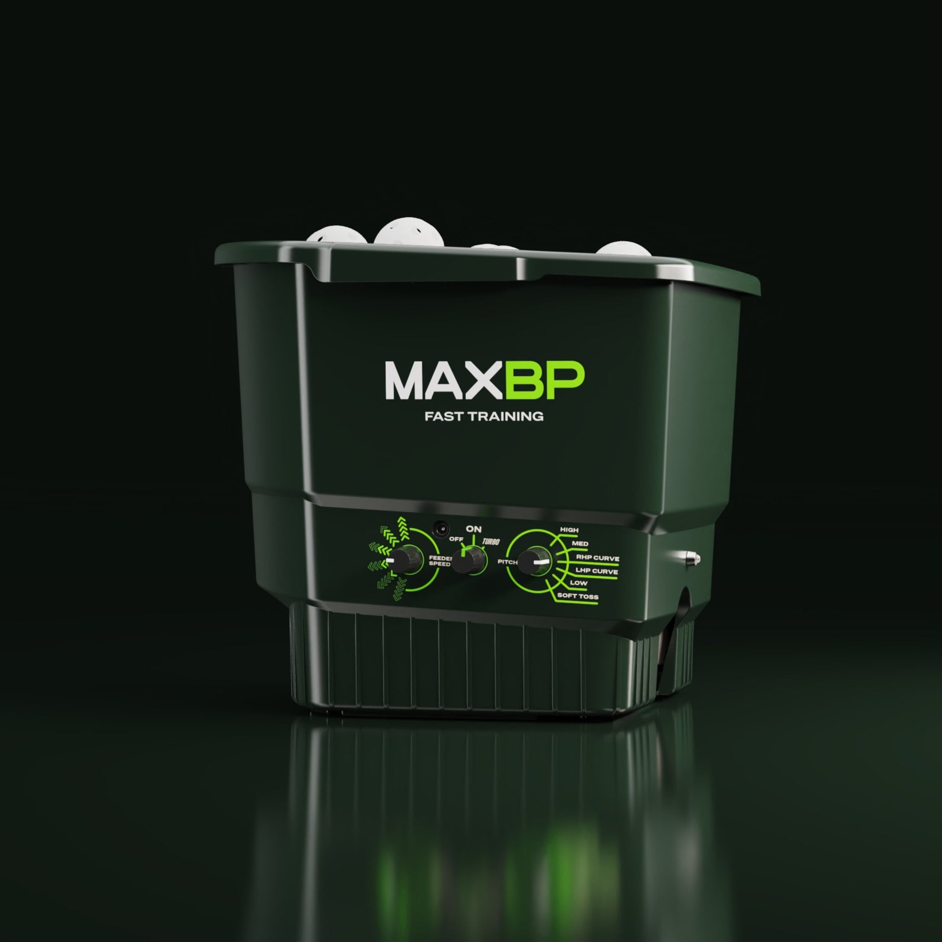 Speed Pitch Machine MaxBP Pitching Machines - Game Speed Reps on Demand