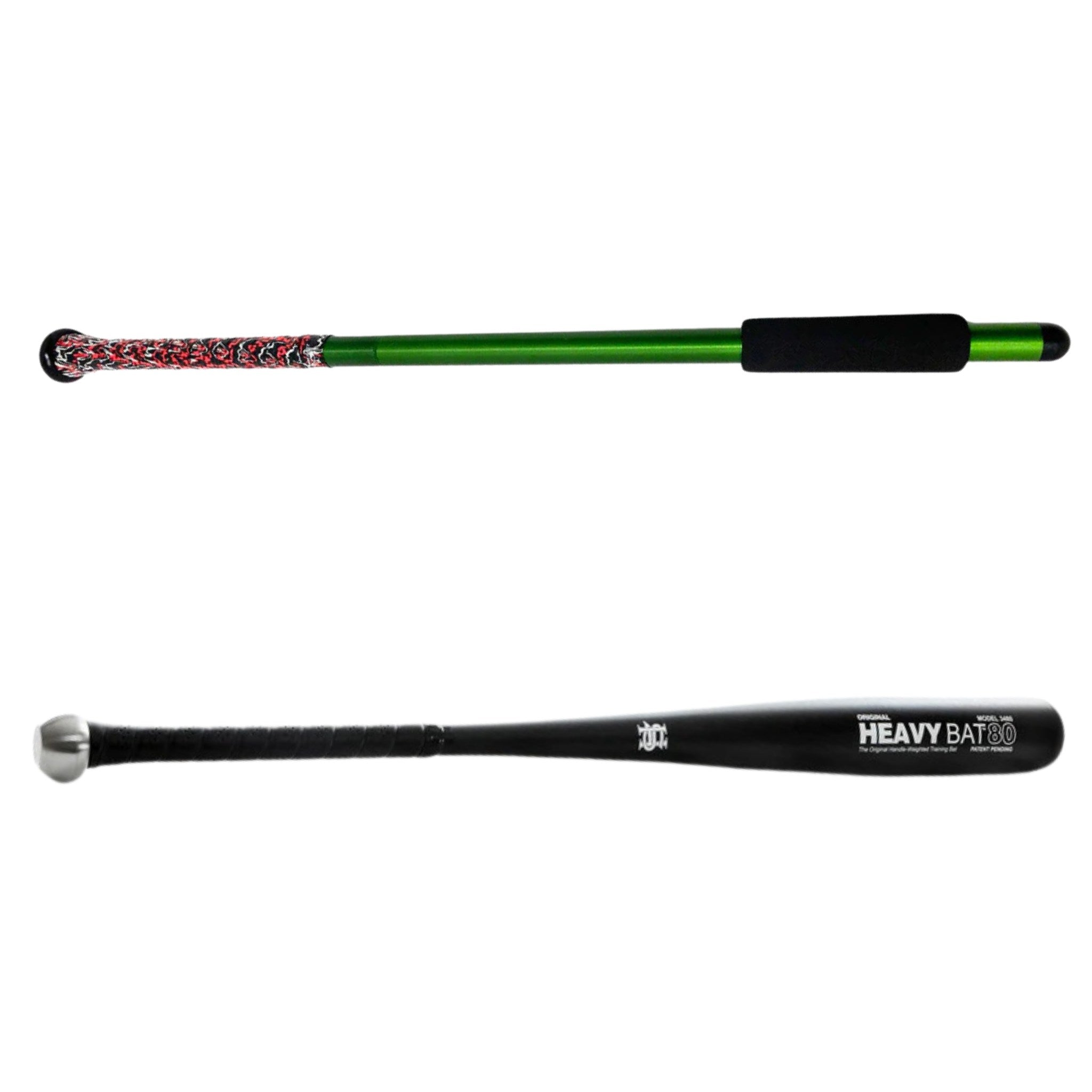 Baseball Bat Bundle #2 for Bat Speed Training (Light + Heavy)