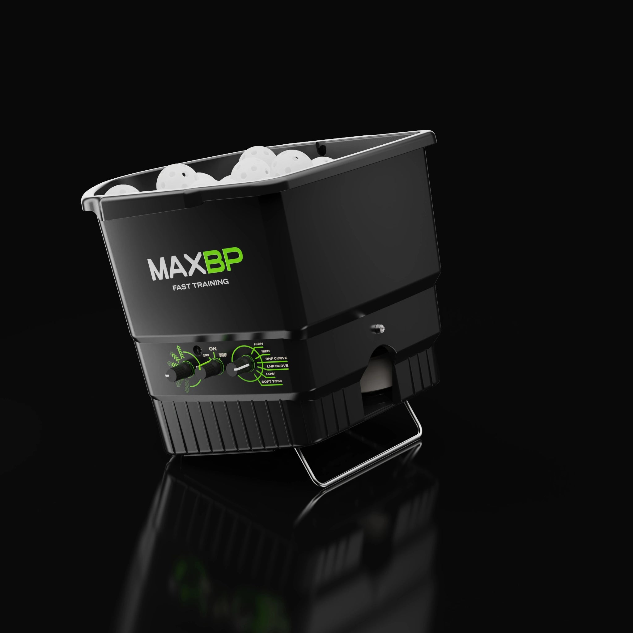 MaxBP Pro Pitching Machine - Batting and Reaction Training