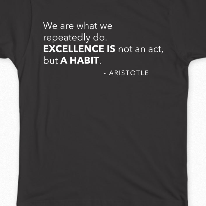 50% off - MaxBP Winter 2019/20 T-Shirt: &quot;Excellence is a Habit&quot; - SOLD OUT