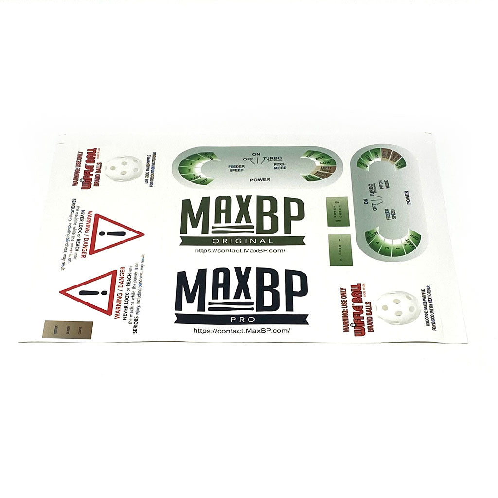 Part: MaxBP Machine Stickers