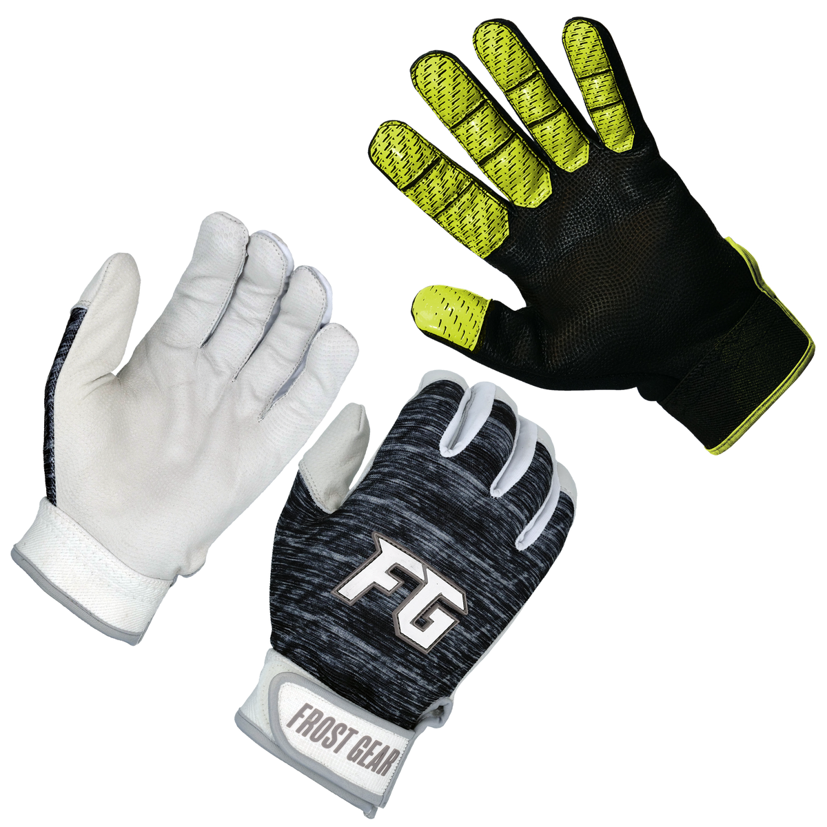 FG Package Deal: Softball Throwing Glove &amp; Pair of Batting Gloves
